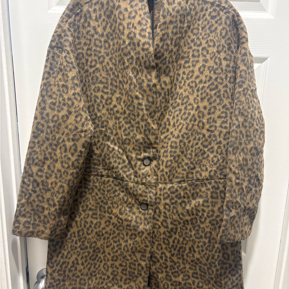 Old Navy Animal Print Jacket - Brown and Black